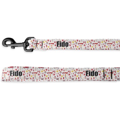 Firefighter Character Deluxe Dog Leash (Personalized)