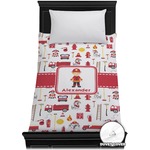 Firefighter Character Duvet Cover - Twin w/ Name or Text
