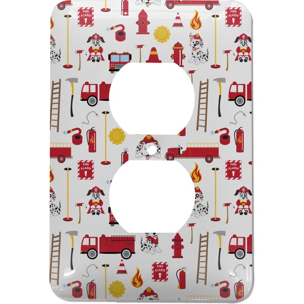 Custom Firefighter Character Electric Outlet Plate