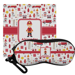 Firefighter Character Eyeglass Case & Cloth w/ Name or Text