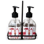 Firefighter Character Glass Soap & Lotion Bottles (Personalized)