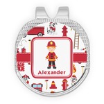 Firefighter Character Golf Ball Marker - Hat Clip - Silver