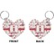 Firefighter Heart Keychain (Front + Back)