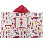 Firefighter Character Kids Hooded Towel (Personalized)