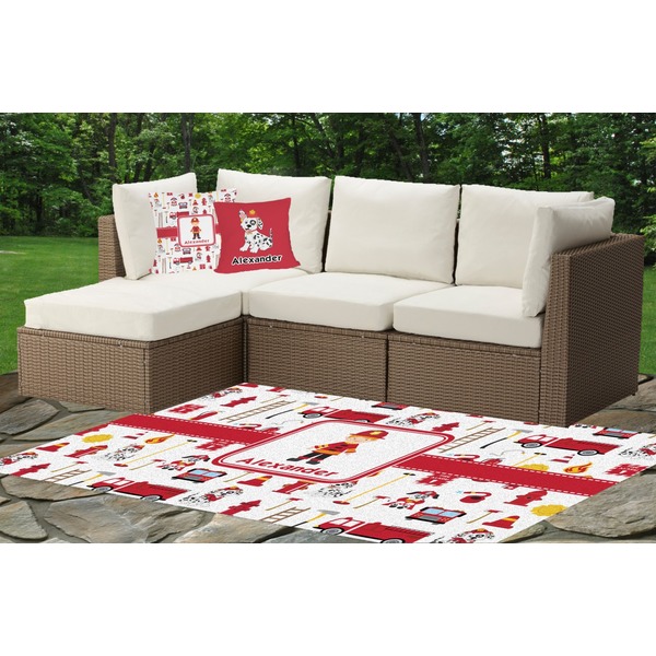 Firefighter Outdoor Mat & Cushions