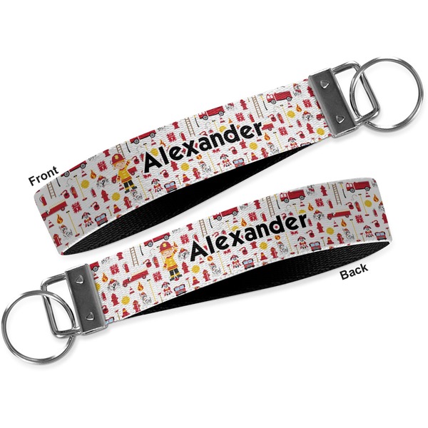 Firefighter Key-chain - Metal and Nylon - Front and Back
