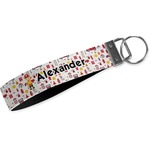 Firefighter Character Webbing Keychain Fob - Large (Personalized)