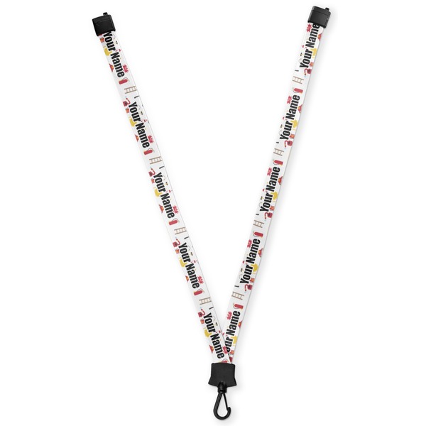 Custom Firefighter Character Lanyard (Personalized)