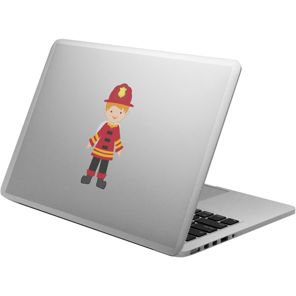 Custom Firefighter Character Laptop Decal