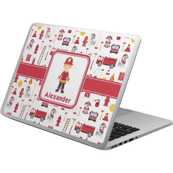 Custom Firefighter Character Laptop Skin - Custom Sized w/ Name or Text