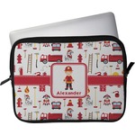 Firefighter Character Laptop Sleeve / Case - 13" w/ Name or Text