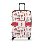 Firefighter Character Suitcase - 28" Large - Checked w/ Name or Text