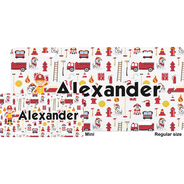Firefighter License Plate (Sizes)