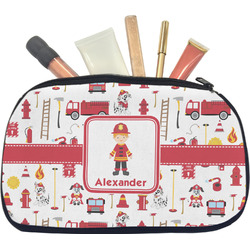 Firefighter Character Makeup / Cosmetic Bag - Medium w/ Name or Text