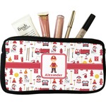 Firefighter Character Makeup / Cosmetic Bag - Small w/ Name or Text
