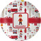 Firefighter Character Melamine Plate (Personalized)