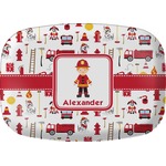 Firefighter Character Melamine Platter w/ Name or Text
