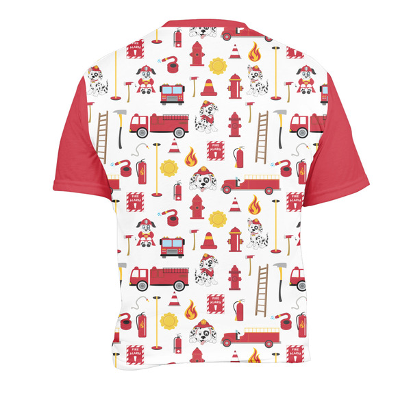 Firefighter Men's Crew Neck T Shirt Medium - Back