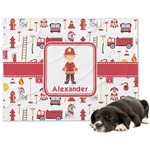 Firefighter Character Dog Blanket - Regular w/ Name or Text