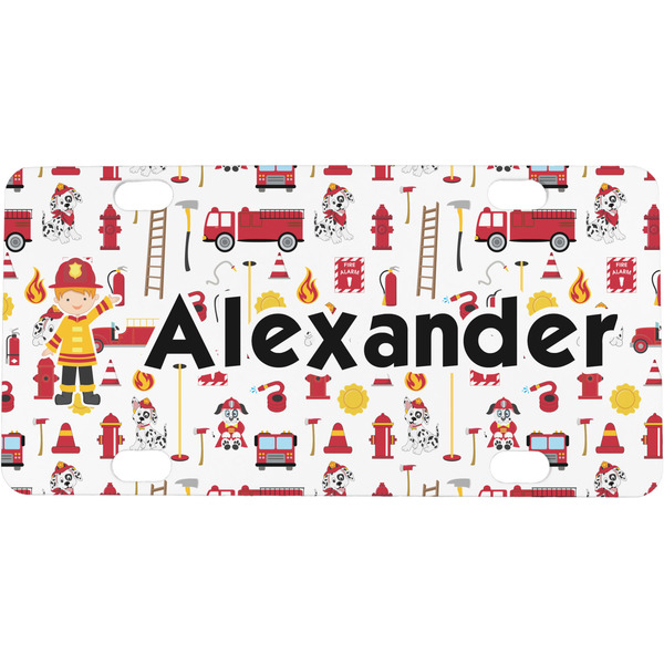 Custom Firefighter Character Mini/Bicycle License Plate (Personalized)