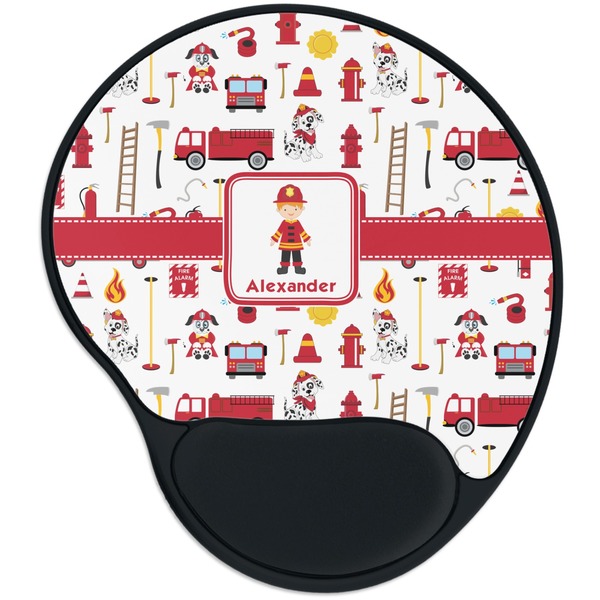 Custom Firefighter Character Mouse Pad with Wrist Support
