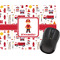 Firefighter Character Rectangular Mouse Pad