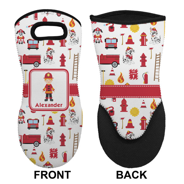 Firefighter Neoprene Oven Mitt (Front & Back)