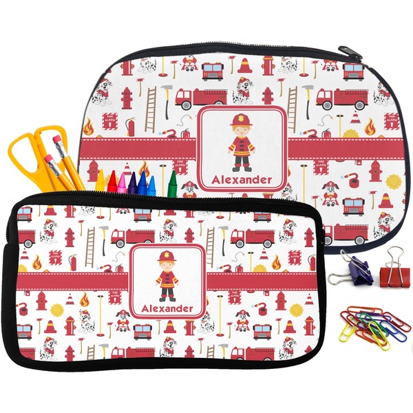 Firefighter Pencil / School Supplies Bags Small and Medium