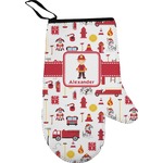 Firefighter Character Right Oven Mitt w/ Name or Text