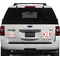 Firefighter Personalized Square Car Magnets on Ford Explorer