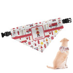 Firefighter Character Dog Bandana - Small w/ Name or Text