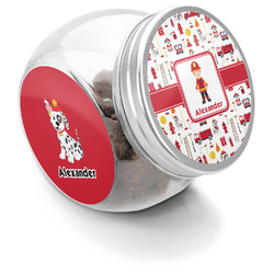 Firefighter Character Puppy Treat Jar (Personalized)
