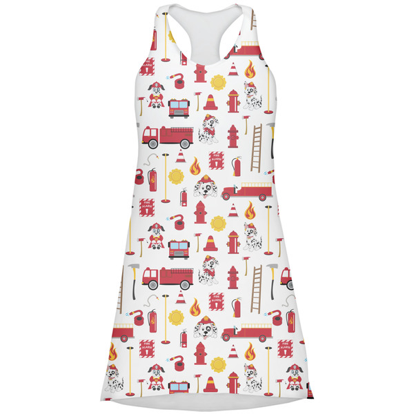 Custom Firefighter Character Racerback Dress - Medium