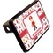 Firefighter Rectangular Car Hitch Cover w/ FRP Insert (Angle View)