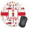 Firefighter Round Mouse Pad