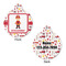 Firefighter Round Pet Tag - Front & Back
