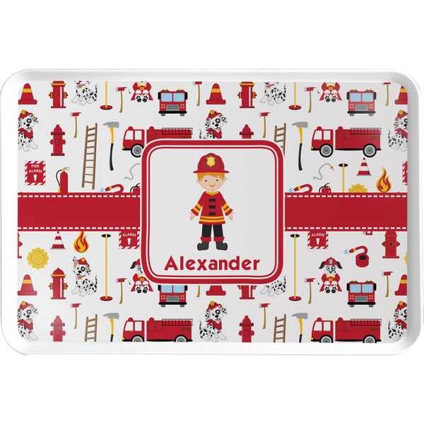 Custom Firefighter Character Serving Tray w/ Name or Text