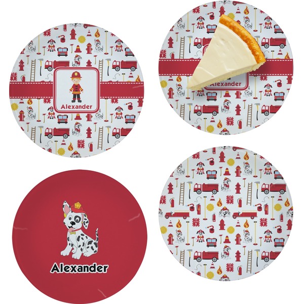 Firefighter Set of Appetizer / Dessert Plates