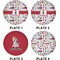 Firefighter Set of Lunch / Dinner Plates (Approval)