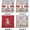 Firefighter Set of Square Dinner Plates (Approval)