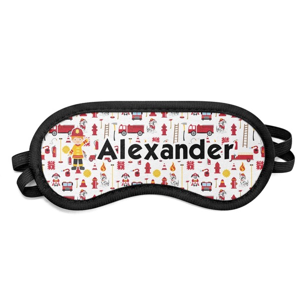 Custom Firefighter Character Sleeping Eye Mask - Small (Personalized)