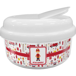 Firefighter Character Snack Container (Personalized)