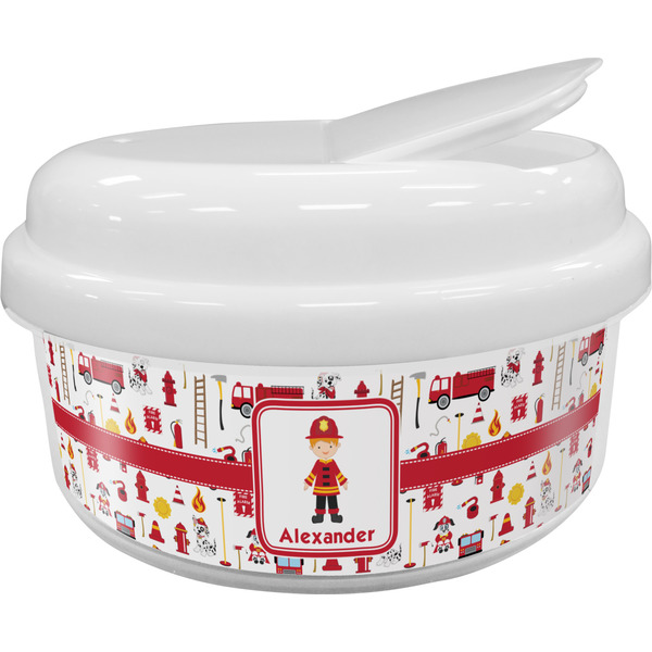 Custom Firefighter Character Snack Container (Personalized)