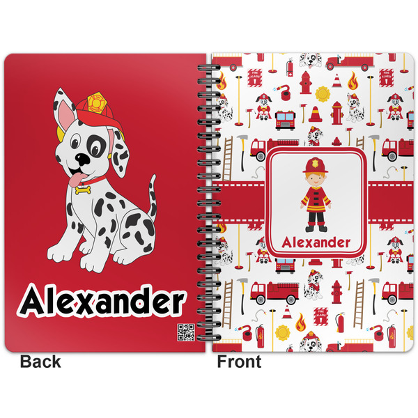Firefighter Spiral Journal 7 x 10 - Apvl