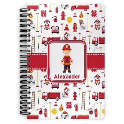 Firefighter Character Spiral Notebook (Personalized)