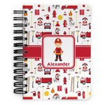 Firefighter Character Spiral Notebook - 5x7 w/ Name or Text