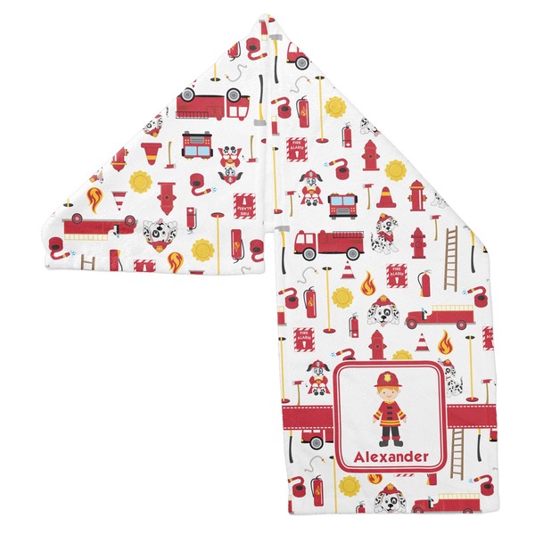 Firefighter Sports Towel Folded - Both Sides Showing