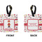 Firefighter Square Luggage Tag (Front + Back)