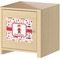 Firefighter Square Wall Decal on Wooden Cabinet