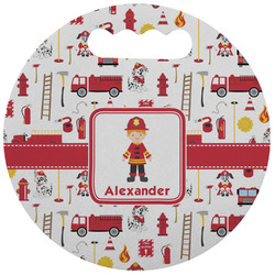 Firefighter Character Stadium Cushion (Round) (Personalized)